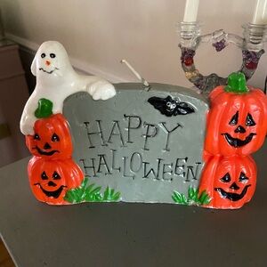 Vintage Halloween Wax Candle